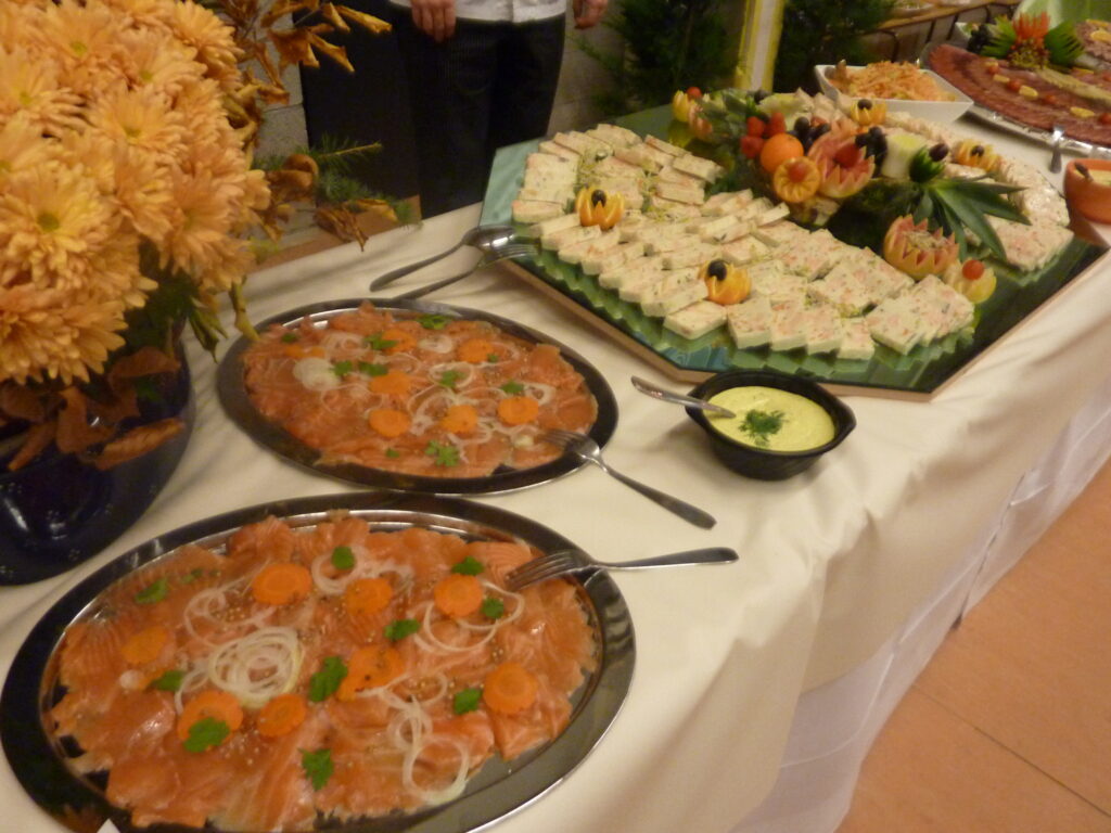 buffets de fêtes pour grande réception type assemblée générale